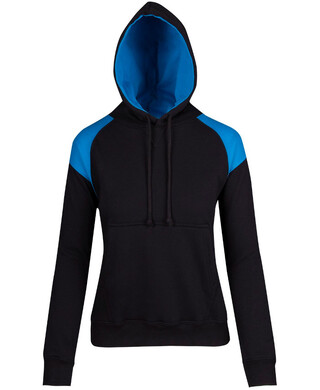 WORKWEAR, SAFETY & CORPORATE CLOTHING SPECIALISTS - Ladies Shoulder Contrast Panel Hoodie