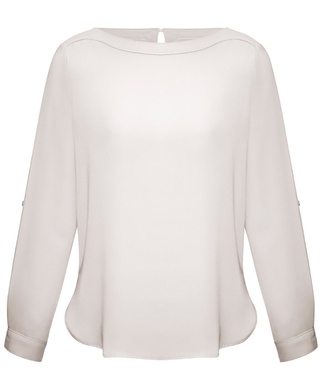 WORKWEAR, SAFETY & CORPORATE CLOTHING SPECIALISTS - Ladies Madison Boatneck Blouse (Includes LHC Emb - Nicholson Construction Logo)