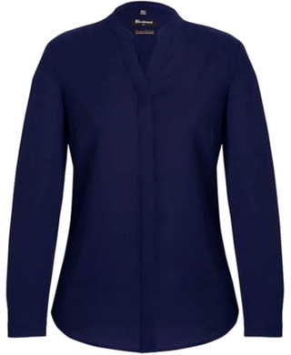 WORKWEAR, SAFETY & CORPORATE CLOTHING SPECIALISTS - Boulevard - Juliette Womens Plain Blouse (Includes LHC Emb - Nicholson Construction Logo)