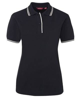 WORKWEAR, SAFETY & CORPORATE CLOTHING SPECIALISTS - JB's LADIES CONTRAST POLO (Inc Logo)