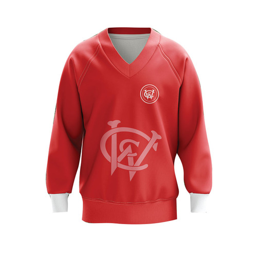 WORKWEAR, SAFETY & CORPORATE CLOTHING SPECIALISTS - WCC Adults Non-Reversible Jumper - Red / White