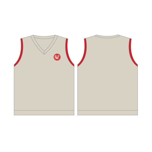 WORKWEAR, SAFETY & CORPORATE CLOTHING SPECIALISTS - WCC Adults Non-Reversible Vest - Cream / Red