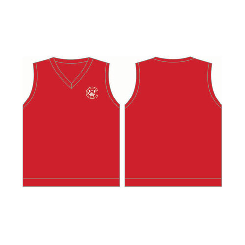 WORKWEAR, SAFETY & CORPORATE CLOTHING SPECIALISTS - WCC Adults Non-Reversible Vest - Red / White