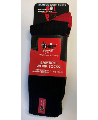 WORKWEAR, SAFETY & CORPORATE CLOTHING SPECIALISTS - Hip Pocket 3 Yarn Work Socks - Single Pack
