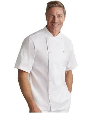 WORKWEAR, SAFETY & CORPORATE CLOTHING SPECIALISTS - Zest Mens S/S Chef Jacket