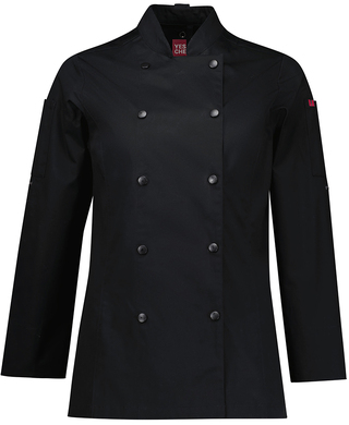 WORKWEAR, SAFETY & CORPORATE CLOTHING SPECIALISTS - Womens Gusto Long Sleeve Chef Jacket