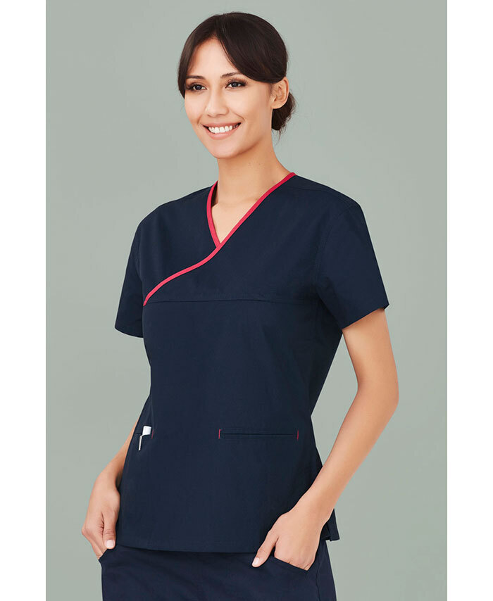 WORKWEAR, SAFETY & CORPORATE CLOTHING SPECIALISTS Scrubs - Ladies Crossover Top 