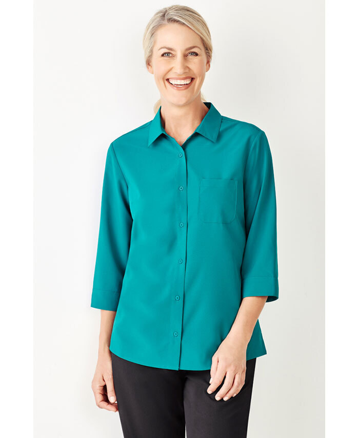 WORKWEAR, SAFETY & CORPORATE CLOTHING SPECIALISTS - Florence Womens Plain 3/4 Sleeve Shirt