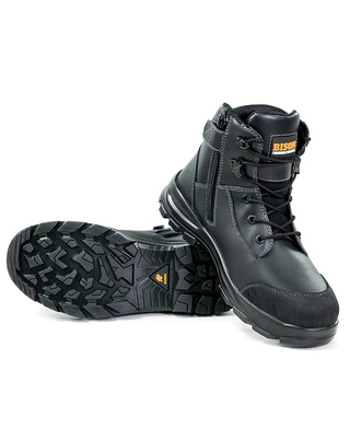 WORKWEAR, SAFETY & CORPORATE CLOTHING SPECIALISTS - BOOT TOR LACE UP SAFETY BOOT WITH ZIP