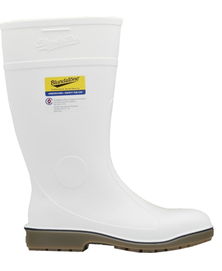 WORKWEAR, SAFETY & CORPORATE CLOTHING SPECIALISTS - 006 - Gumboots Safety - White armorchem steel toe boot