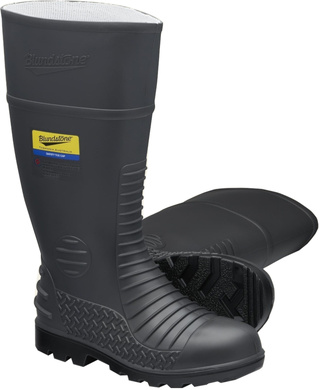 WORKWEAR, SAFETY & CORPORATE CLOTHING SPECIALISTS - 025 - Gumboots Safety - Grey Comfort Arch Steel Toe Boot