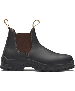 WORKWEAR, SAFETY & CORPORATE CLOTHING SPECIALISTS - 311 - Workfit - Brown Waxy Leather Elastic Side Safety Boot