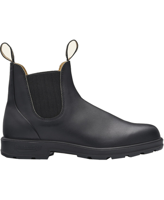 WORKWEAR, SAFETY & CORPORATE CLOTHING SPECIALISTS - Black premium leather elastic side boot