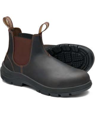 WORKWEAR, SAFETY & CORPORATE CLOTHING SPECIALISTS - Blundstone 705 WorkLife Brown Buffalo Leather Elastic Side