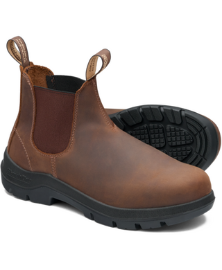 WORKWEAR, SAFETY & CORPORATE CLOTHING SPECIALISTS - Blundstone 720 WorkLife Teak Leather Elastic Side Boot