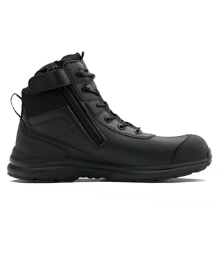 WORKWEAR, SAFETY & CORPORATE CLOTHING SPECIALISTS - Black microfibre anti-static uniform safety hiker - composite toe cap