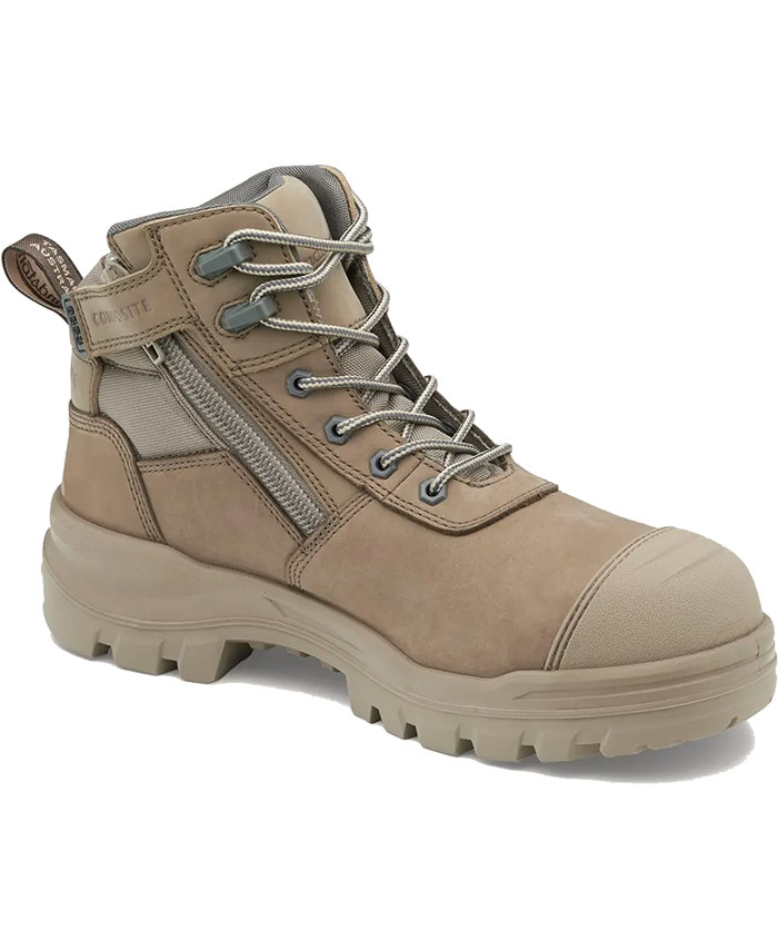 WORKWEAR, SAFETY & CORPORATE CLOTHING SPECIALISTS - 8553 - RotoFlex - Stone water-resistant nubuck 135mm safety boot
