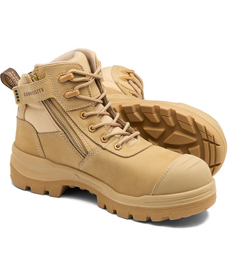 WORKWEAR, SAFETY & CORPORATE CLOTHING SPECIALISTS - RotoFlex Sand 135mm Zip Sided Safety Boot
