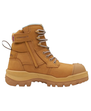 WORKWEAR, SAFETY & CORPORATE CLOTHING SPECIALISTS RotoFlex Wheat water-resistant nubuck 150mm zip side women's safety boot