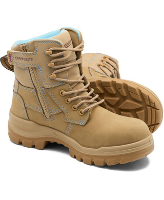 WORKWEAR, SAFETY & CORPORATE CLOTHING SPECIALISTS - RotoFlex Women's Sand 135mm Zip Sided Safety Boot