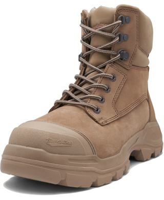 WORKWEAR, SAFETY & CORPORATE CLOTHING SPECIALISTS - RotoFlex Stone water-resistant nubuck 150mm zip sided safety boot