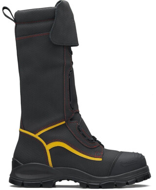 WORKWEAR, SAFETY & CORPORATE CLOTHING SPECIALISTS - Black WATERPROOF safety mining boot, 350mm height.