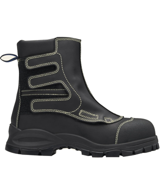 WORKWEAR, SAFETY & CORPORATE CLOTHING SPECIALISTS - Black flame retardant leather smelter boot