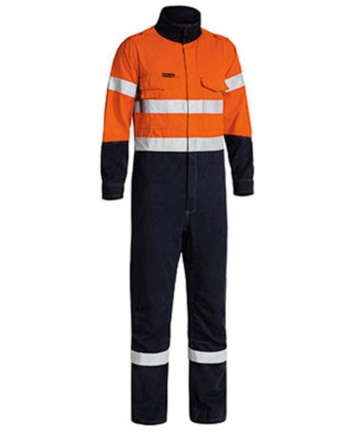 WORKWEAR, SAFETY & CORPORATE CLOTHING SPECIALISTS - TENCATE TECASAFE  PLUS TAPED TWO TONE HI VIS ENGINEERED FR VENTED COVERALL