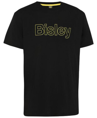 WORKWEAR, SAFETY & CORPORATE CLOTHING SPECIALISTS - BISLEY COTTON OUTLINE LOGO TEE