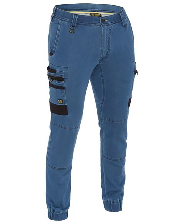 WORKWEAR, SAFETY & CORPORATE CLOTHING SPECIALISTS - FLEX AND MOVE  STRETCH DENIM CARGO CUFFED PANTS