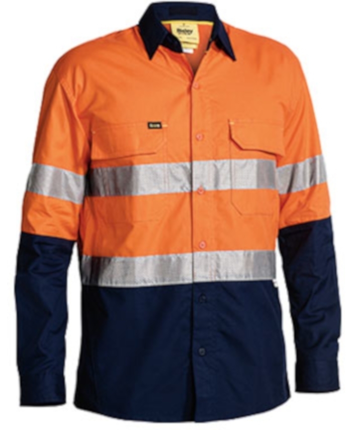 WORKWEAR, SAFETY & CORPORATE CLOTHING SPECIALISTS - 3M Taped X Airflow™ Ripstop Hi Vis Shirt - Long Sleeve