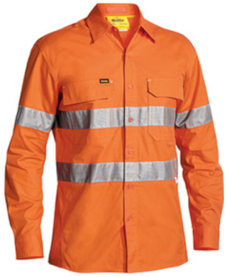 WORKWEAR, SAFETY & CORPORATE CLOTHING SPECIALISTS - 3M TAPED X AIRFLOW  RIPSTOP HI VIS SHIRT - LONG SLEEVE