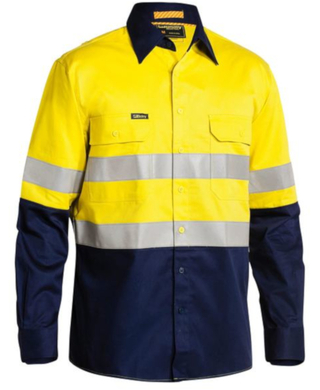 WORKWEAR, SAFETY & CORPORATE CLOTHING SPECIALISTS - 3M Taped Hi Vis Industrial Cool Vented Shirt - Long Sleeve
