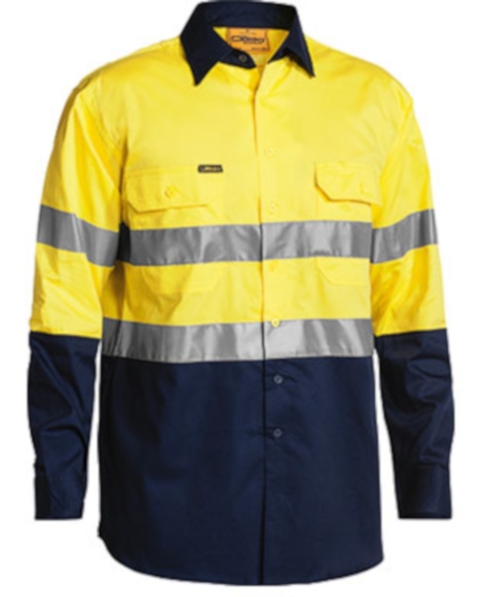 WORKWEAR, SAFETY & CORPORATE CLOTHING SPECIALISTS - 3M TAPED COOL LIGHTWEIGHT HI VIS SHIRT - LONG SLEEVE