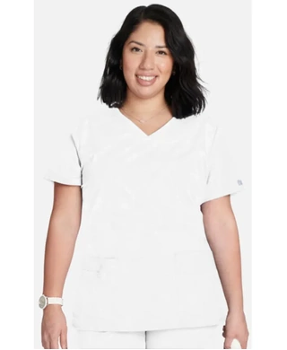 WORKWEAR, SAFETY & CORPORATE CLOTHING SPECIALISTS - Poly Cotton Stretch V Neck Top