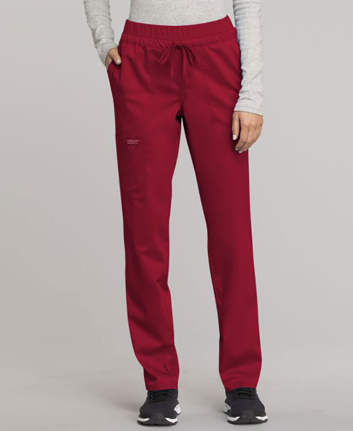 WORKWEAR, SAFETY & CORPORATE CLOTHING SPECIALISTS - Revolution - HIGH WAISTED KNIT BAND TAPERED WOMEN'S PANT - Petite