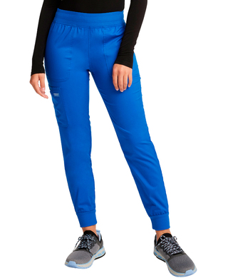 WORKWEAR, SAFETY & CORPORATE CLOTHING SPECIALISTS - Revolution- HIGH WAISTED KNIT BAND TAPERED WOMEN'S PANT