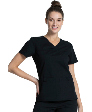 WORKWEAR, SAFETY & CORPORATE CLOTHING SPECIALISTS - PROFESSIONALS KNIT SIDE PANEL WOMEN'S V NECK TOP