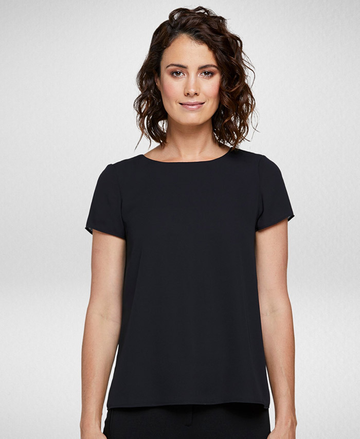 WORKWEAR, SAFETY & CORPORATE CLOTHING SPECIALISTS - Harmony - Loose Fit Blouse - Short Sleeve