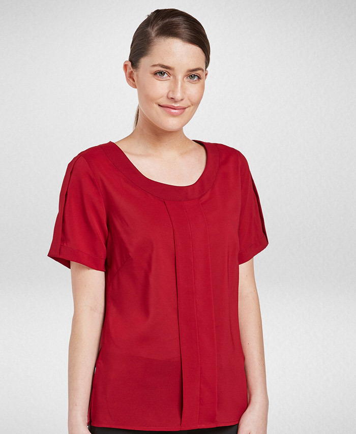 WORKWEAR, SAFETY & CORPORATE CLOTHING SPECIALISTS - Jewel - Semi Fit Short Sleeve Blouse