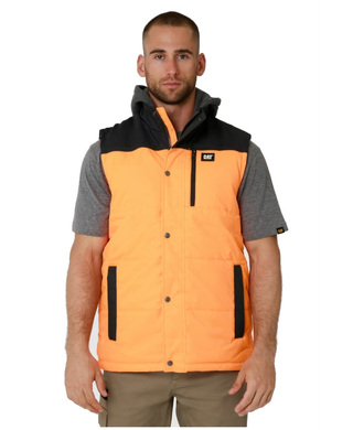 WORKWEAR, SAFETY & CORPORATE CLOTHING SPECIALISTS - HI VIS HOODED WORK VEST