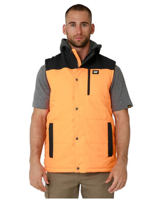 WORKWEAR, SAFETY & CORPORATE CLOTHING SPECIALISTS - HI VIS HOODED WORK VEST