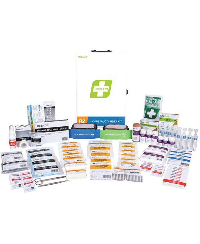 WORKWEAR, SAFETY & CORPORATE CLOTHING SPECIALISTS - First Aid Kit, R2, Constructa Max Kit, Metal Wall Mount