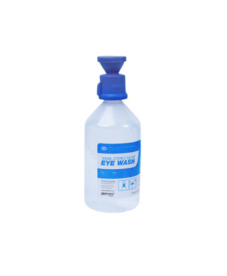 WORKWEAR, SAFETY & CORPORATE CLOTHING SPECIALISTS - EYE WASH SOLUTION, 500ML BOTTLE WITH CAP, 10PK