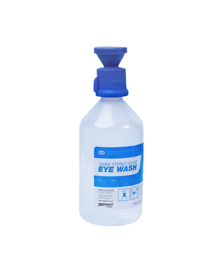 WORKWEAR, SAFETY & CORPORATE CLOTHING SPECIALISTS - EYE WASH SOLUTION, 500ML BOTTLE WITH CAP, 10PK