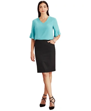 WORKWEAR, SAFETY & CORPORATE CLOTHING SPECIALISTS - Siena - Womens Bandless Pencil Skirt