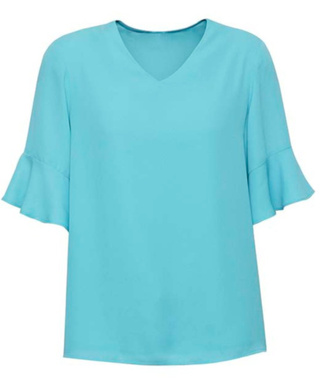 WORKWEAR, SAFETY & CORPORATE CLOTHING SPECIALISTS - Boulevard - Aria Fluted Sleeve Blouse