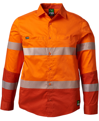 WORKWEAR, SAFETY & CORPORATE CLOTHING SPECIALISTS - LSH-2T - Hi Vis Reflective Stretch Work Shirt