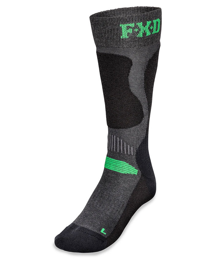 WORKWEAR, SAFETY & CORPORATE CLOTHING SPECIALISTS - SK-7 - Tech Sock-Black / Grey-7-12