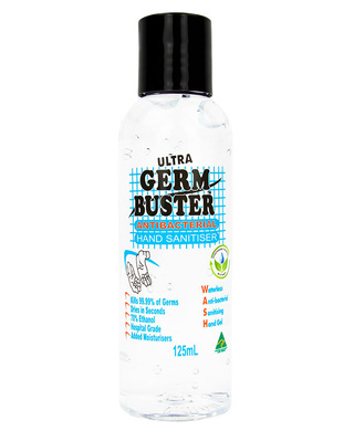 WORKWEAR, SAFETY & CORPORATE CLOTHING SPECIALISTS - Germ Buster Anti-Bacterial Hand Gel 125ml Fliptop
